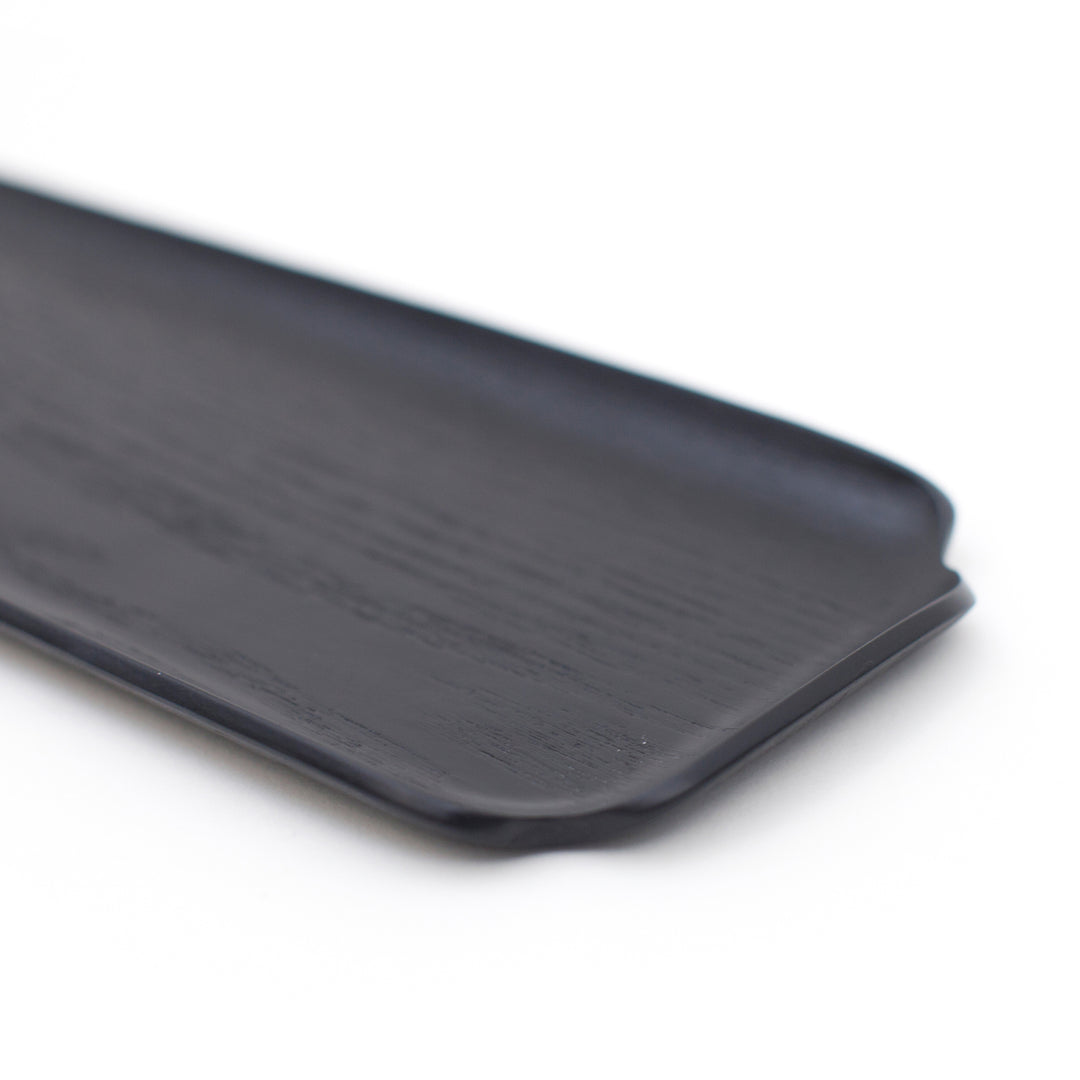 Leaf™ Countertop & Serving Tray Matte Black Willow, Water & Oil Resistant