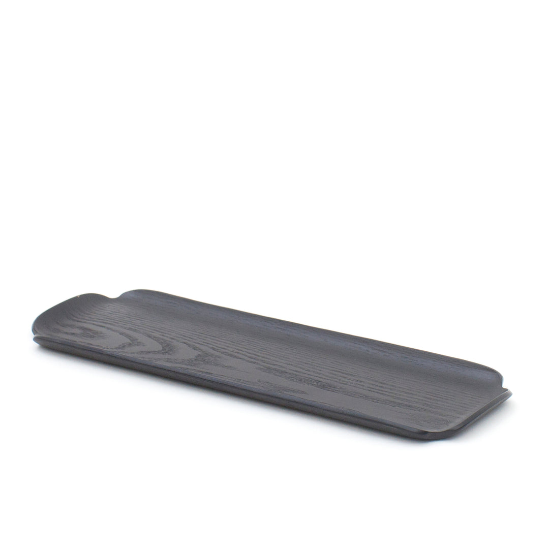 Leaf™ Countertop & Serving Tray Matte Black Willow, Water & Oil Resistant