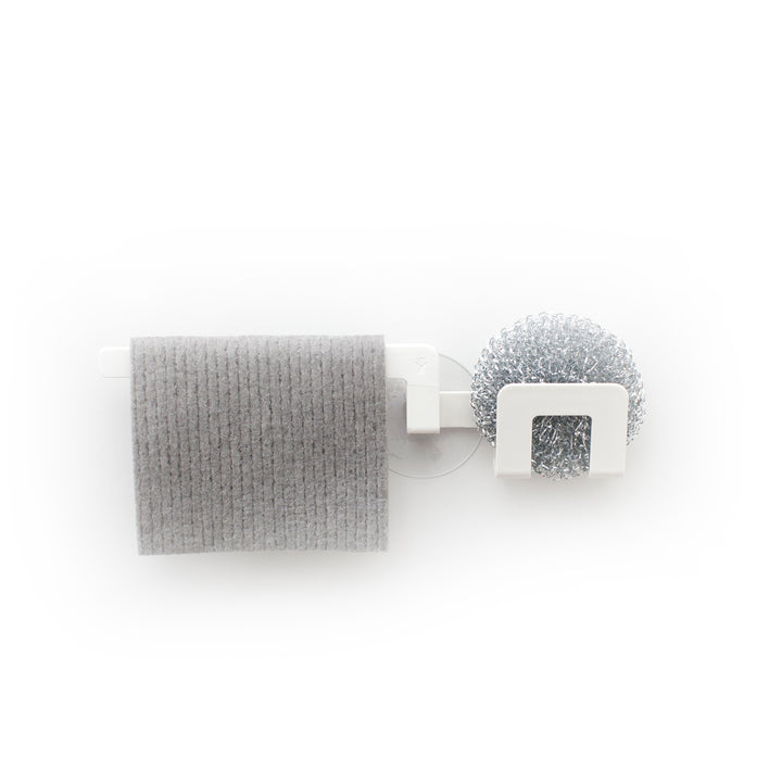 Do-Dish™ 2-in-1 Suction Dishcloth And Sponge Holder White