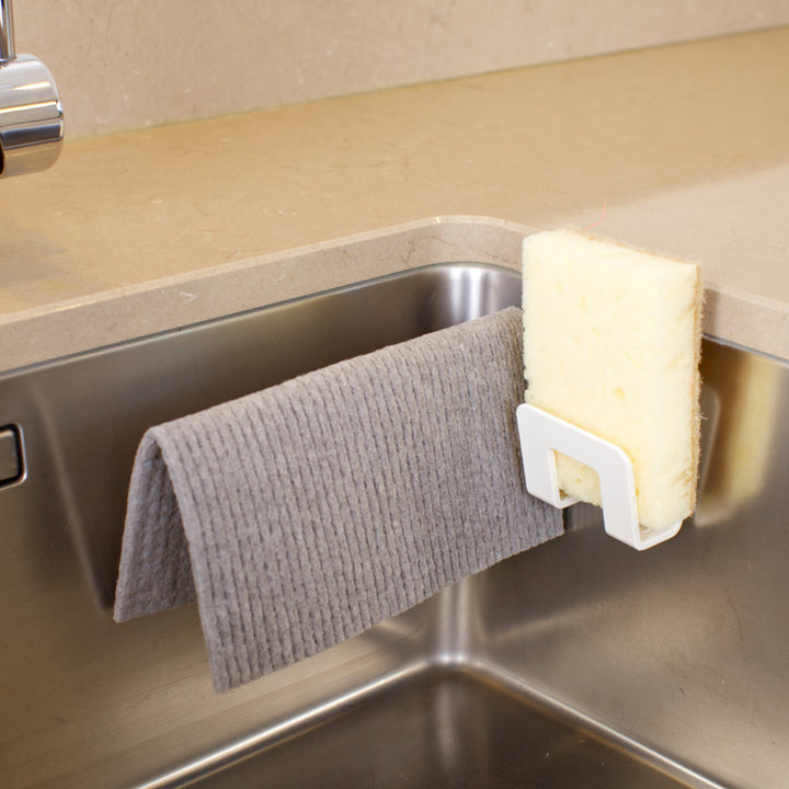 Do-Dish™ 2-in-1 Suction Dishcloth And Sponge Holder White