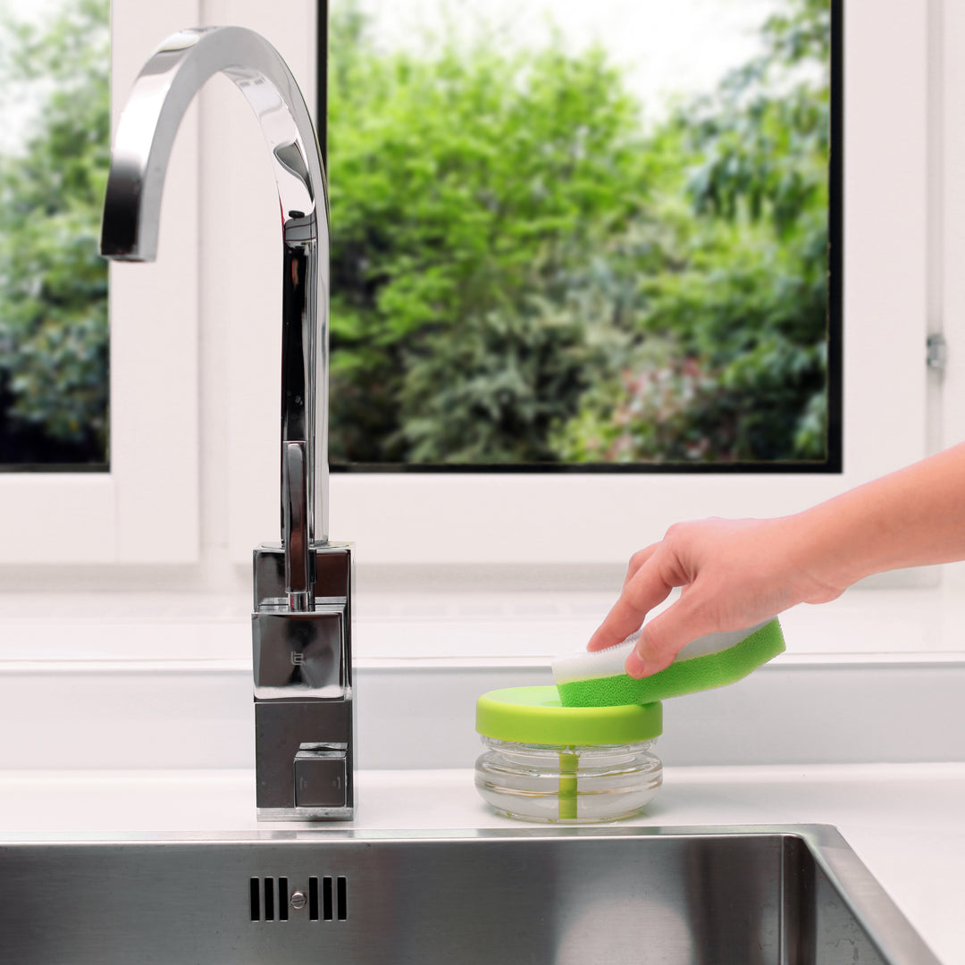 Sustainable Dish Soap Dispenser Do-Dish™
Lime Green / Clear