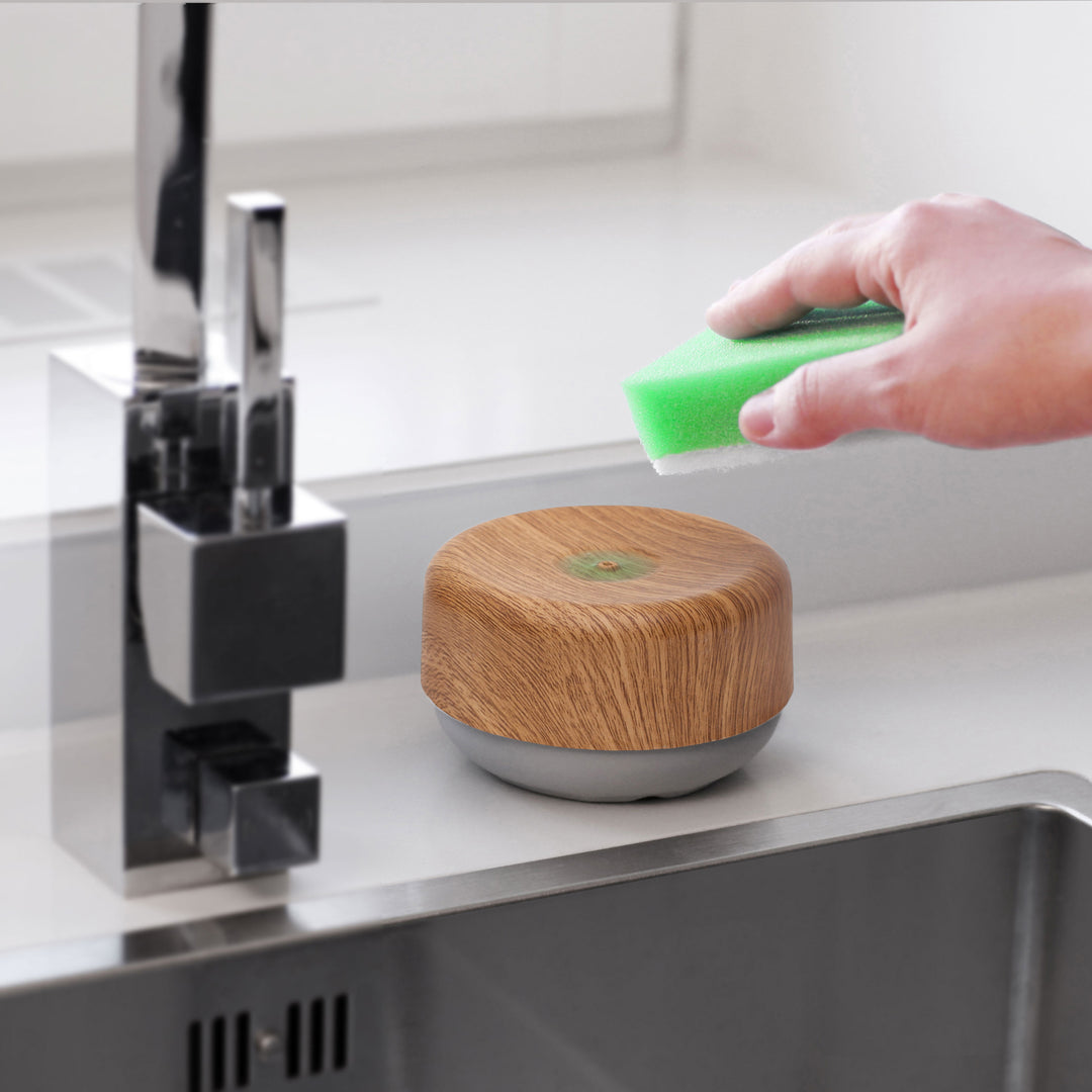 Sustainable Dish Soap Dispenser Do-Dish™
Non-Slip
Natural Wood Decor/ Light Gray