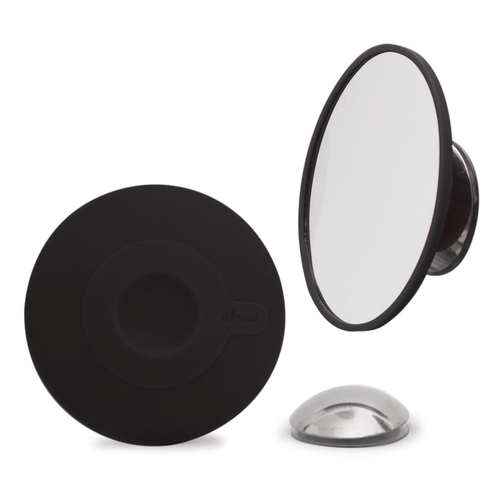 Detachable Make-up Mirror X5. AirMirror™
Black. Hidden suction cup fitting. Magnetic fastener, (Ø 11,2 cm)