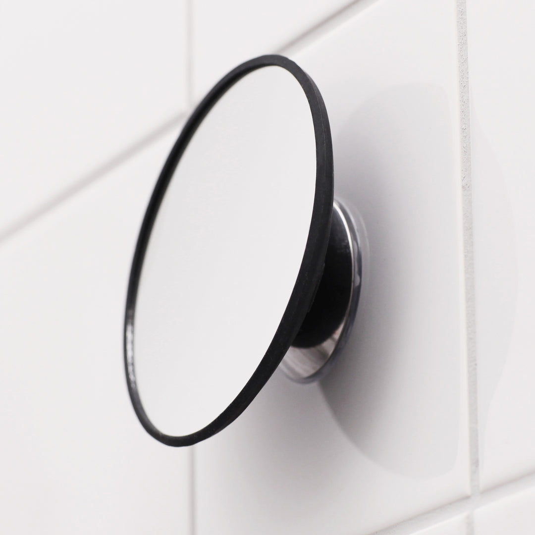 Detachable Make-up Mirror X10. AirMirror™
Black. Hidden suction cup fitting. Magnetic fastener (Ø 11,2 cm)