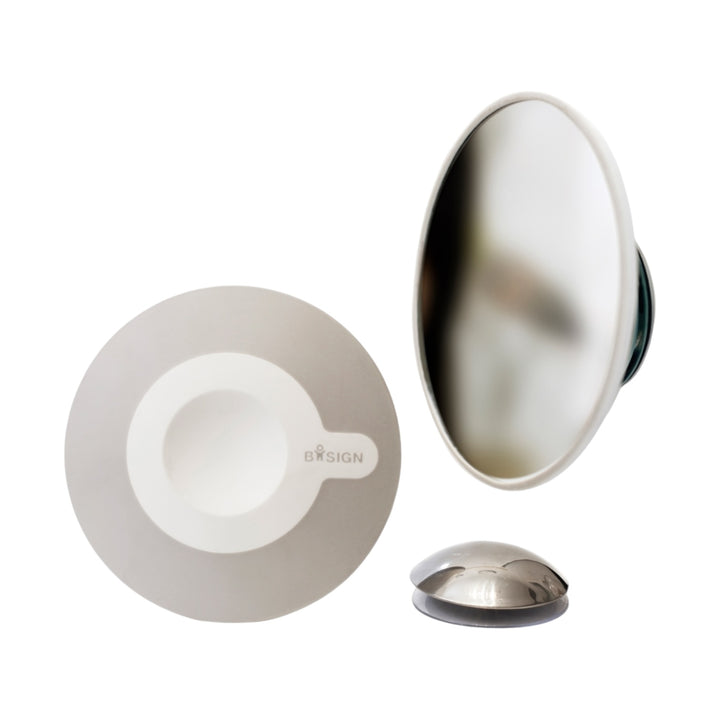 AirMirror™ Detachable Magnetic Make-up Mirror 1x — Suction Cup Fitting