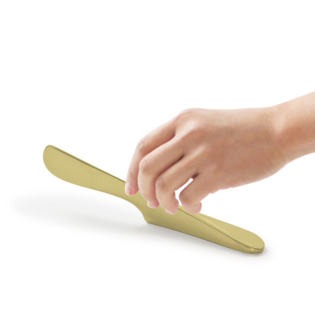 AirSpreader™ Self- Standing Spreader Knife Large, Brass