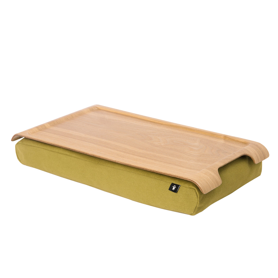 Mini Laptray
Willow wood
Olive Green cushion. Lacquered surface