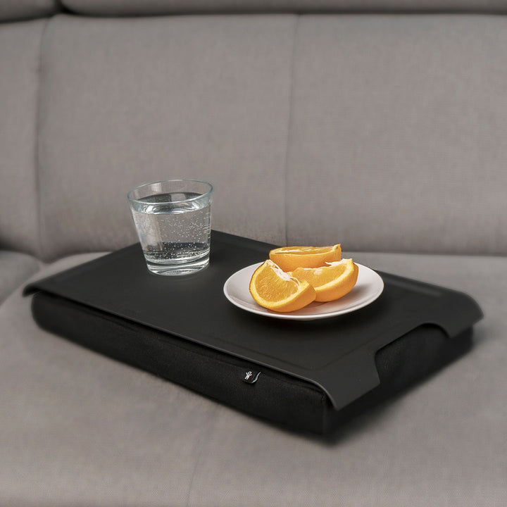 Mini Laptray Anti-Slip
Matte Black tray. Black cushion
Non-slip surface