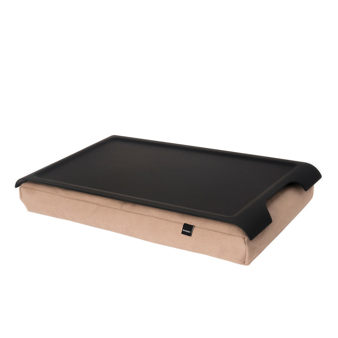 Mini Laptray Anti-Slip
Matte Black tray. Natural cushion
Non-slip surface