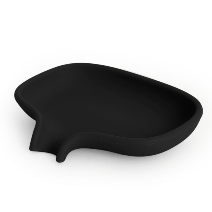 Silicone Soap Saver Dish with Draining Spout
Black