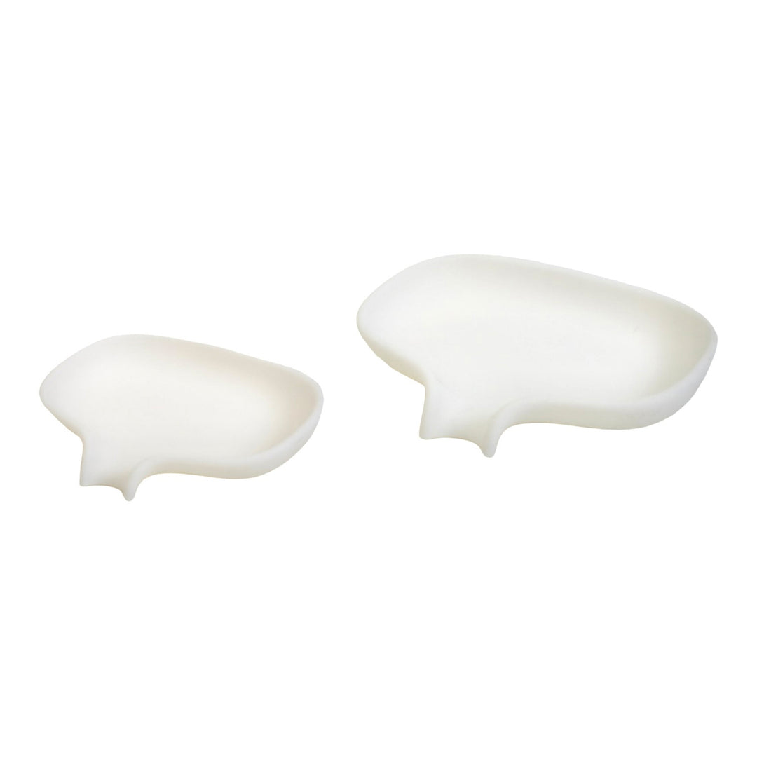 Silicone Soap Saver Dish with Draining Spout
White