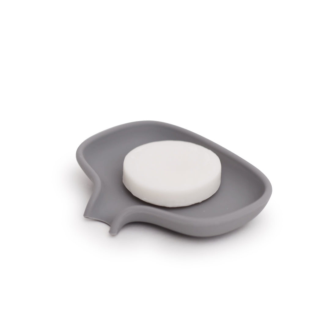 Silicone Soap Saver Dish with Draining Spout
SMALL. Stone Gray