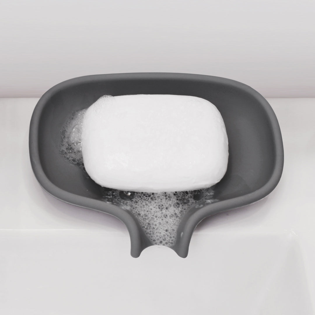 Silicone Soap Saver Dish with Draining Spout
Graphite Gray