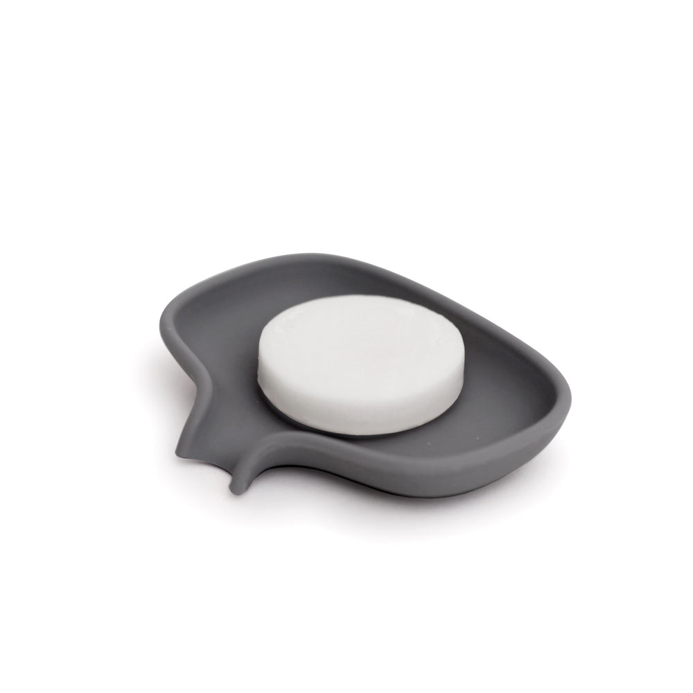 Silicone Soap Saver Dish with Draining Spout
SMALL. Graphite Gray