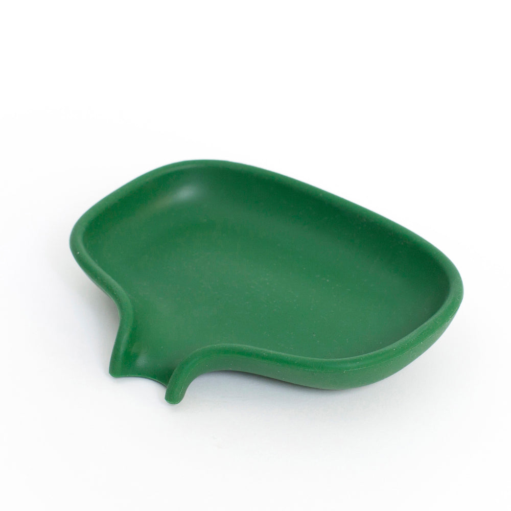 Silicone Soap Saver Dish with Draining Spout
Dark Green