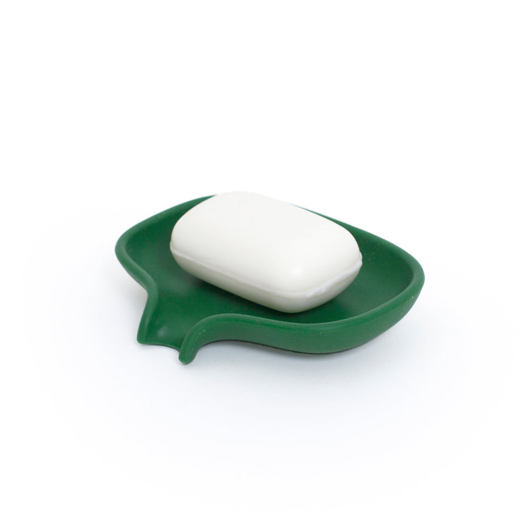 Silicone Soap Saver Dish with Draining Spout
Dark Green