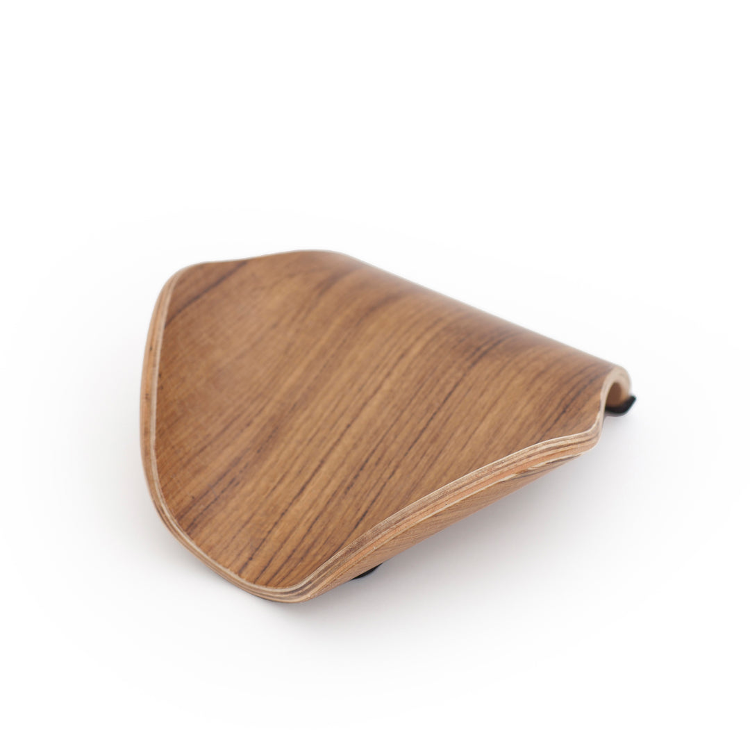 Leaf™ Soap Saver Dish With Draining, Walnut Wood, Water-Resistant