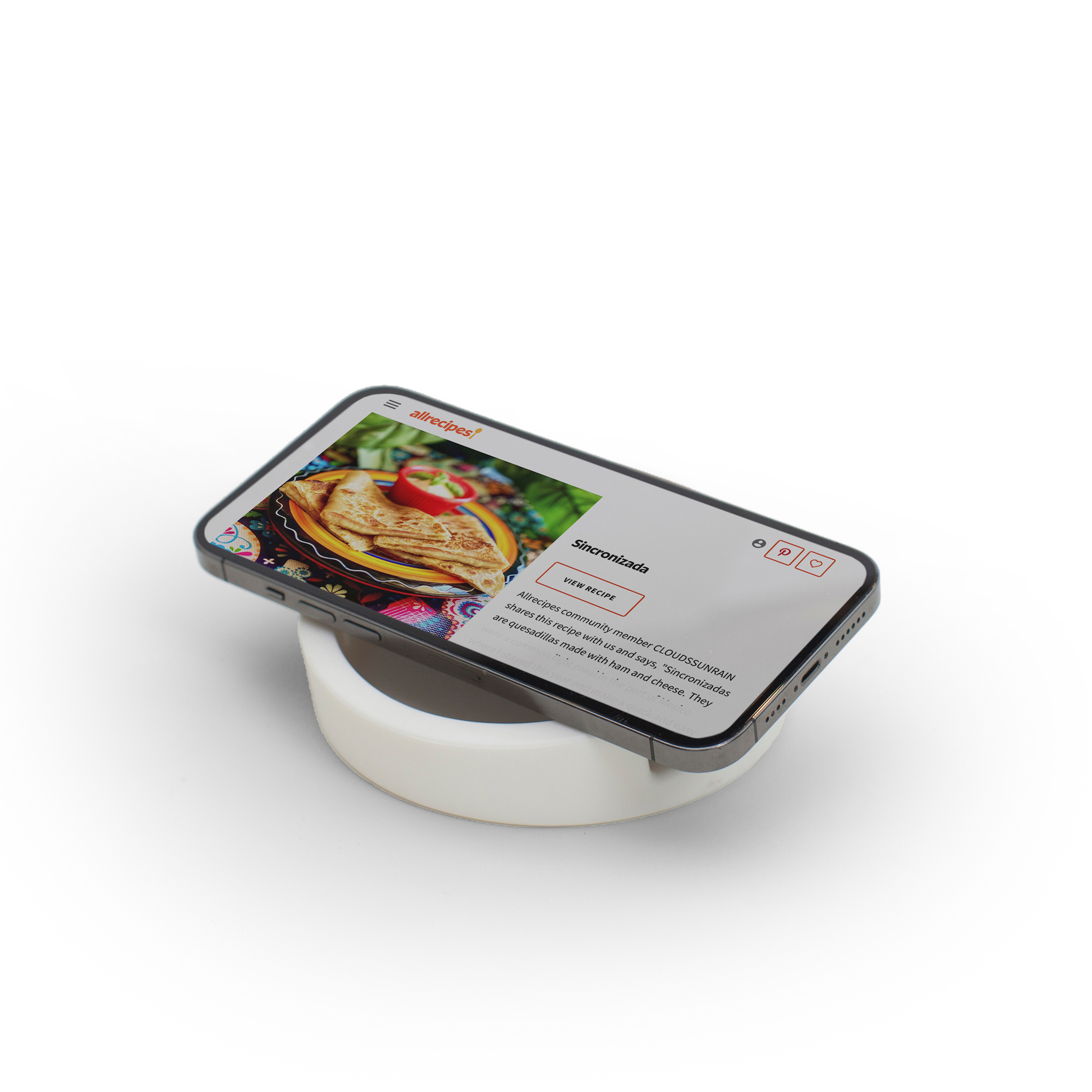 iPad ställ Kitchen Tablet Stand Kokboksstöd för iPad/tablet PC Röd. Silikon  - Bosign